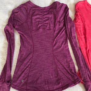 2 LuluLemon lightweight long sleeve shirts